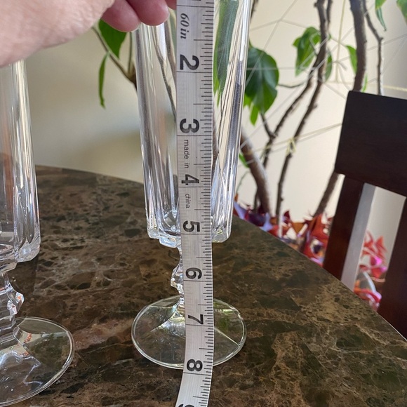 Crystal Champagne Flutes set of 2 - Picture 9 of 9